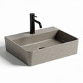 Concrete bathroom sink with minimalist design for modern spaces 50 x 40 x 15cm